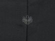 Photo5: 4114T07z550 Vintage Japanese Kimono Silk HAORI Flowers Black (5)