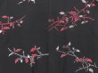 Photo3: 4114T10z650 Vintage Japanese Kimono Silk HAORI Branch Black (3)