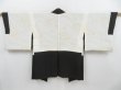 Photo6: 4114T12z620 Vintage Japanese Kimono Silk HAORI Grove Black (6)