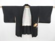 Photo5: 4115T02z560 Vintage Japanese Kimono Silk HAORI Hand drum Black (5)