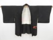 Photo5: 4115T10z520 Vintage Japanese Kimono Silk HAORI Folding fan Black (5)