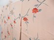 Photo2: 4117T03z560 Vintage Japanese Kimono Silk HAORI Flower Light peach (2)