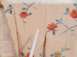 Photo6: 4117T03z560 Vintage Japanese Kimono Silk HAORI Flower Light peach (6)