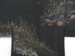 Photo3: 4117T10z460 Vintage Japanese Kimono Silk HAORI Chrysanthemum Black (3)