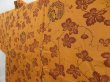 Photo2: 4117T11z600 Vintage Japanese Kimono Silk HAORI Peacock Yellow ochre (2)