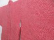 Photo2: 4118T08z460 Vintage Japanese Kimono Silk SHIBORI HAORI  Dull red (2)