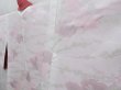 Photo7: 4118T08z460 Vintage Japanese Kimono Silk SHIBORI HAORI  Dull red (7)