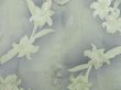 Photo3: 4118T14z540 Vintage Japanese Kimono Silk HAORI Lily Light green (3)