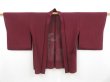 Photo6: 4120T03z280  Japanese Kimono Silk See through HAORI  Dark grape (6)