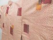 Photo2: 4120T10z530 Vintage Japanese Kimono Silk HAORI  Peach (2)