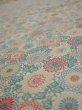 Photo3: 2i02z60  Japanese Kimono Silk  FABRIC Chrysanthemum Off-white 40.6x14.8 (3)