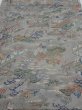 Photo1: 2Q01z60  Japanese Kimono Silk  FABRIC Heian noble Gray 39.4x15.0 (1)