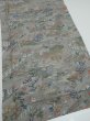 Photo2: 2Q01z60  Japanese Kimono Silk  FABRIC Heian noble Gray 39.4x15.0 (2)