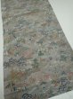 Photo2: 2Q02z50  Japanese Kimono Silk  FABRIC Heian noble Gray 39.0x15.0 (2)