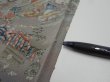 Photo6: 2Q02z50  Japanese Kimono Silk  FABRIC Heian noble Gray 39.0x15.0 (6)