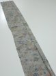 Photo3: 2Q07z40  Japanese Kimono Silk  FABRIC Heian noble Gray 55.9x7.5 (3)