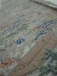 Photo4: 2Q07z40  Japanese Kimono Silk  FABRIC Heian noble Gray 55.9x7.5 (4)