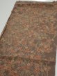 Photo3: 2Q02z70  Japanese Kimono Crepe Silk  FABRIC Plum tree Brown 42.5x14.0 (3)