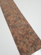 Photo2: 2Q07z50  Japanese Kimono Crepe Silk  FABRIC Plum tree Brown 59.8x6.9 (2)