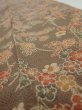 Photo4: 2Q09z60  Japanese Kimono Crepe Silk  FABRIC Plum tree Brown 80.3x6.9 (4)