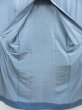 Photo8: 4124T07z460 Vintage Japanese Kimono Silk Men's JUBAN Shishi Steel blue (8)