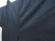 Photo2: 4124T09z840  Vintage Japanese Kimono Silk Men's  Oshima Dark navy (2)