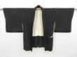 Photo5: 4124T10z500 Vintage Japanese Kimono Silk HAORI Butterfly Black (5)