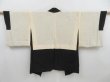 Photo6: 4124T14z610 Vintage Japanese Kimono Silk HAORI Embro Flower Black (6)