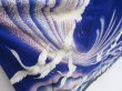 Photo3: 4128T02z1280  Japanese Kimono Silk FURISODE Flying crane Dark lavender blue (3)