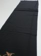 Photo4: 4C03z100  Japanese Kimono Silk  FABRIC Heian noble Black 66.9x14.8 (4)