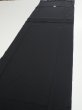 Photo4: 4E04z100  Japanese Kimono Silk  FABRIC Crane Black 70.5x14.6 (4)