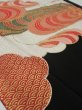 Photo2: 4J03z80 Vintage Japanese Kimono Silk  FABRIC Cloud Black 64.6x14.2 (2)