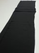 Photo4: 4J02z100  Japanese Kimono Silk  FABRIC Flying crane Black 66.9x14.0 (4)