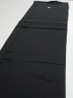 Photo4: 4J04z100  Japanese Kimono Silk  FABRIC Flying crane Black 67.7x14.2 (4)