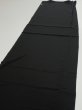 Photo4: 4K03z110  Japanese Kimono Silk  FABRIC  Black 68.5x14.4 (4)