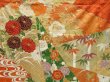 Photo8: 4129T01z1190 Vintage Japanese Kimono Silk FURISODE Chrysanthemum Dark orange (8)