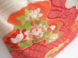 Photo3: 4129T03z990 Vintage Japanese Kimono Silk FURISODE Peony Red (3)