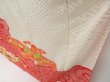 Photo4: 4129T03z990 Vintage Japanese Kimono Silk FURISODE Peony Red (4)