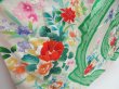 Photo3: 4129T09z1010 Vintage Japanese Kimono Silk FURISODE Flowers Green (3)