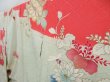 Photo2: 4129T10z1020 Vintage Japanese Kimono Silk FURISODE Peony Soft green (2)