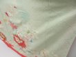 Photo4: 4129T10z1020 Vintage Japanese Kimono Silk FURISODE Peony Soft green (4)