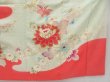 Photo7: 4129T10z1020 Vintage Japanese Kimono Silk FURISODE Peony Soft green (7)