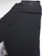 Photo4: 4F01z120 Vintage Japanese Kimono Silk  FABRIC Crane Black 52.0x16.9 (4)