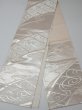 Photo5: 4206i10z590 Vintage Japanese Kimono Silk FUKURO OBI Stream Silver 163.0x12.0 (5)