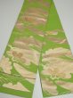 Photo5: 4206i05z710 Vintage Japanese Kimono Silk FUKURO OBI Boat Light green 166.9x11.9 (5)