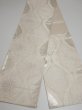 Photo5: 4206i06z750 Vintage Japanese Kimono Silk FUKURO OBI Flower Off-white 173.2x12.1 (5)