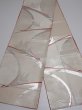 Photo6: 4206i08z620 Vintage Japanese Kimono Silk FUKURO OBI Crane Off-white 163.8x12.4 (6)