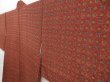 Photo2: 4207T02z470 Vintage Japanese Kimono Silk HAORI Flower Red-Brown (2)