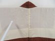 Photo8: 4207T02z470 Vintage Japanese Kimono Silk HAORI Flower Red-Brown (8)