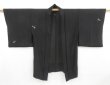 Photo6: 4207T06z310 Vintage Japanese Kimono Silk See through HAORI Dragonfly Black (6)